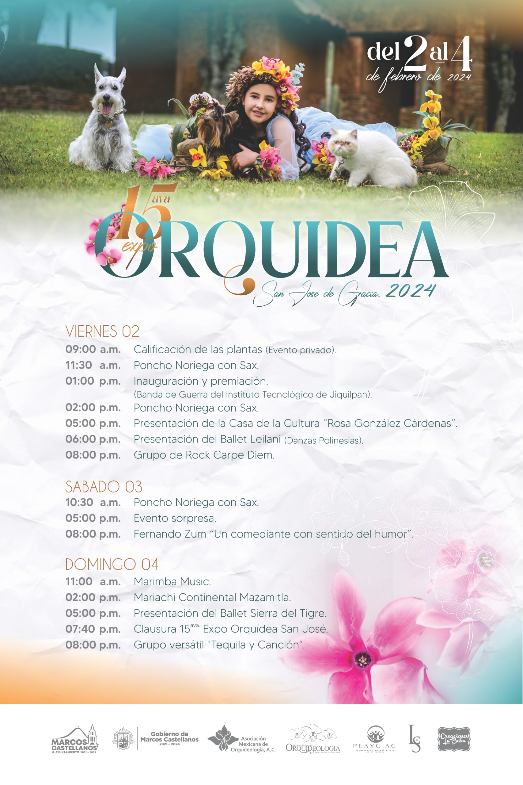 15ava Expo-Orquídea - Programa
